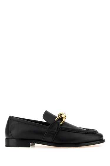 Bottega Veneta Black Leather Astaire Loafers