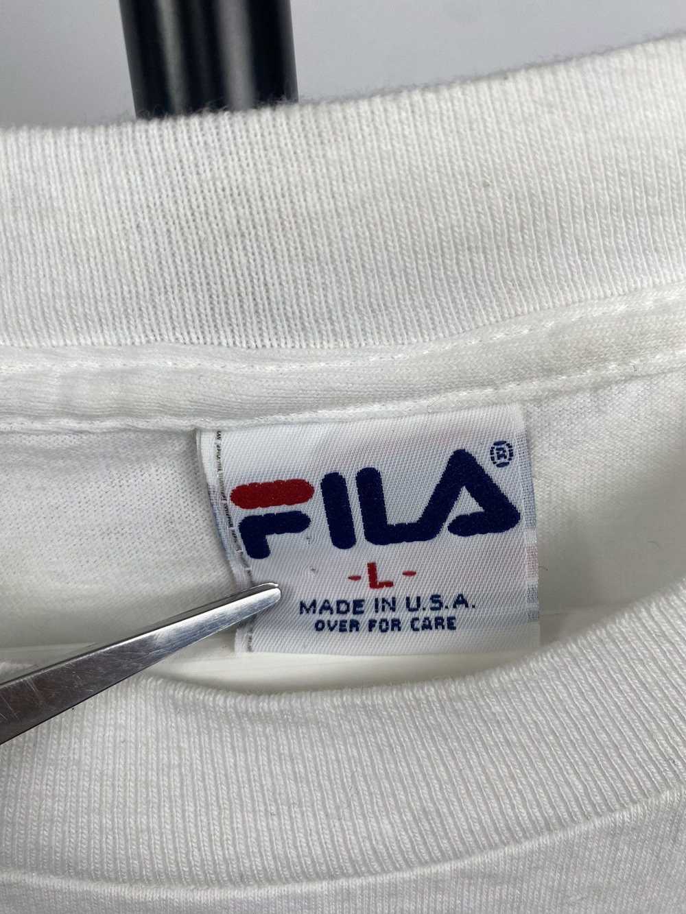 Fila × Made In Usa × Vintage 90S Big Logo FILA Si… - image 10