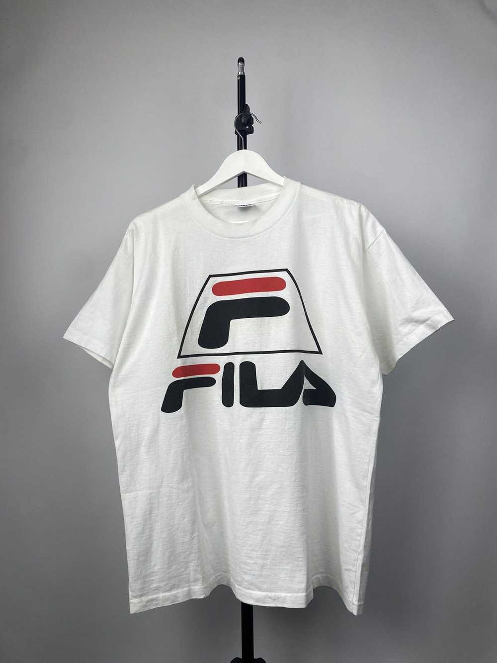 Fila × Made In Usa × Vintage 90S Big Logo FILA Si… - image 1