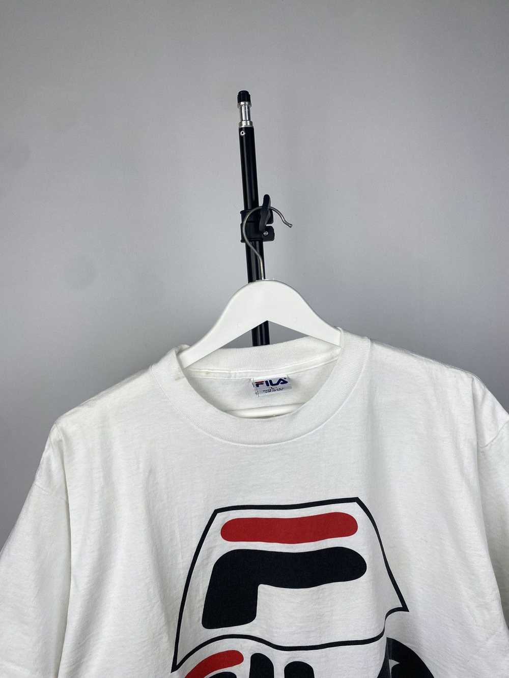 Fila × Made In Usa × Vintage 90S Big Logo FILA Si… - image 2