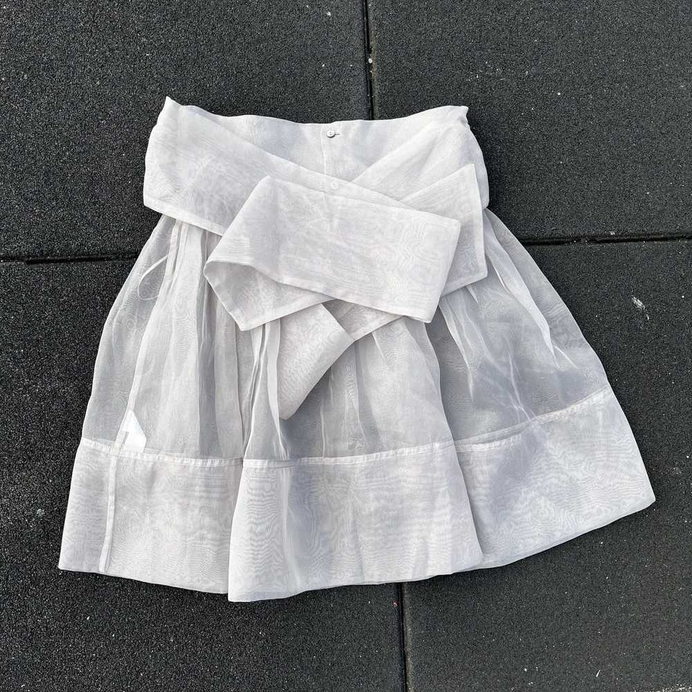 Designer Futuristic Designer Sheer Midi Skirt - image 6