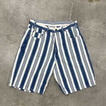 Vintage 90's Arizona Striped Denim Shorts Mens 44 outlet Blue Jean Retro Streetwear