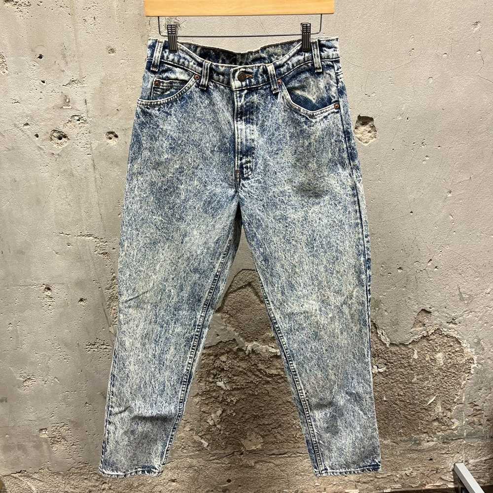 Levi's Levi’s Acid Wash Orange Tab 1980s 550 Tape… - image 1