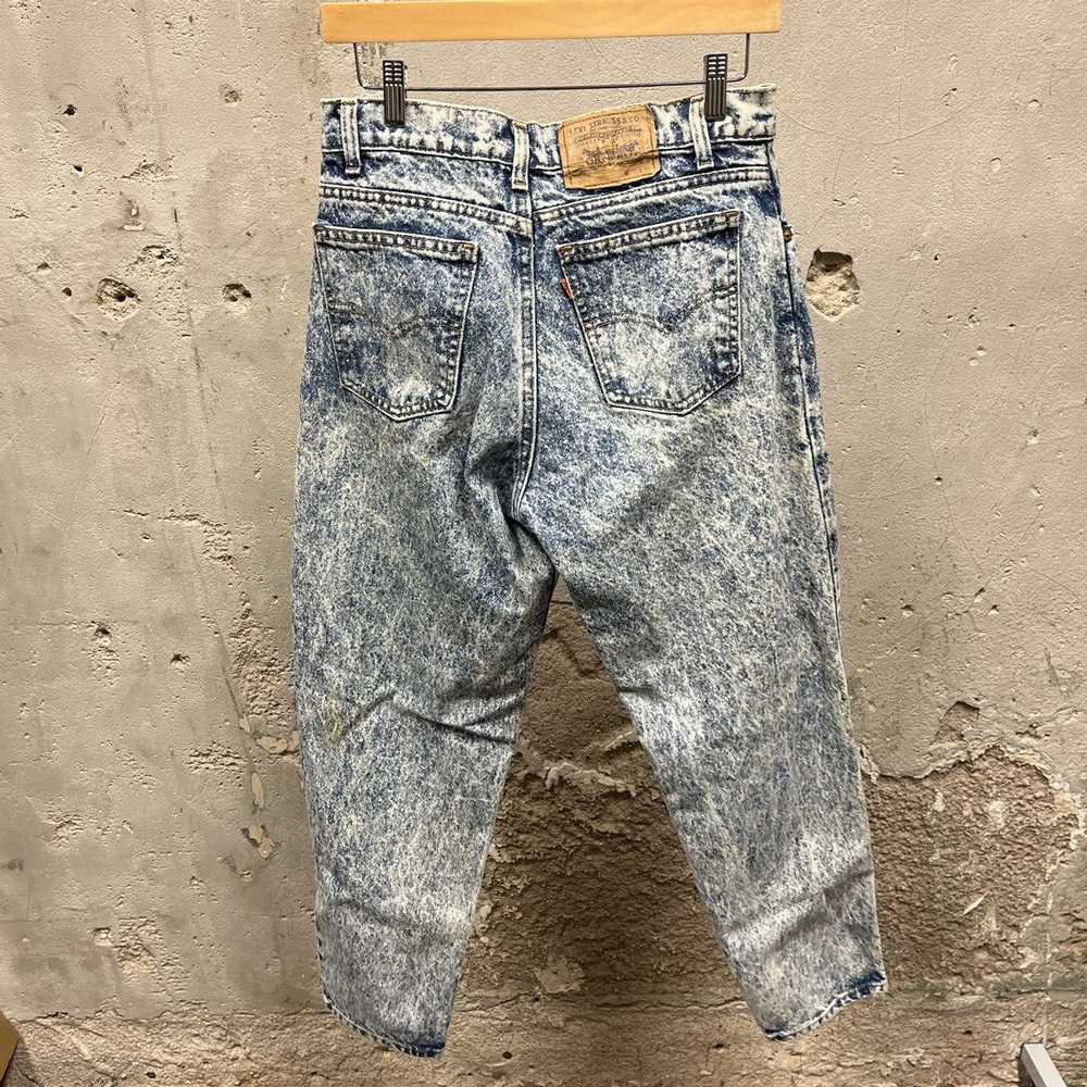 Levi's Levi’s Acid Wash Orange Tab 1980s 550 Tape… - image 5