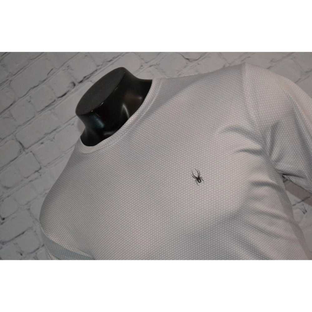 Spyder Spyder Rash Guard Athletic Shirt White Gra… - image 3