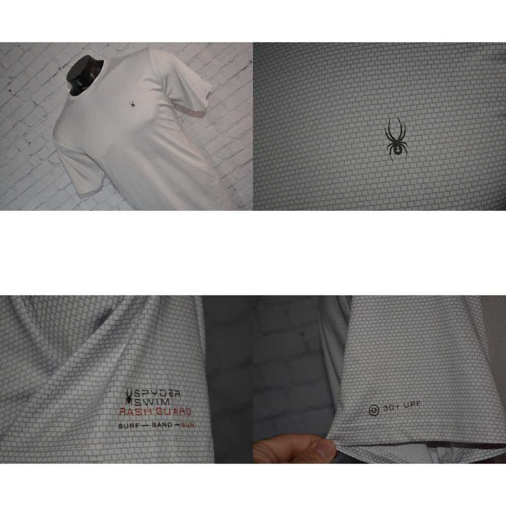 Spyder Spyder Rash Guard Athletic Shirt White Gra… - image 4