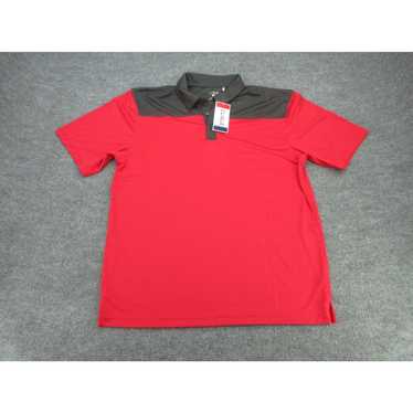 Vintage Clique Polo Shirt Mens XL Red Short Sleeve
