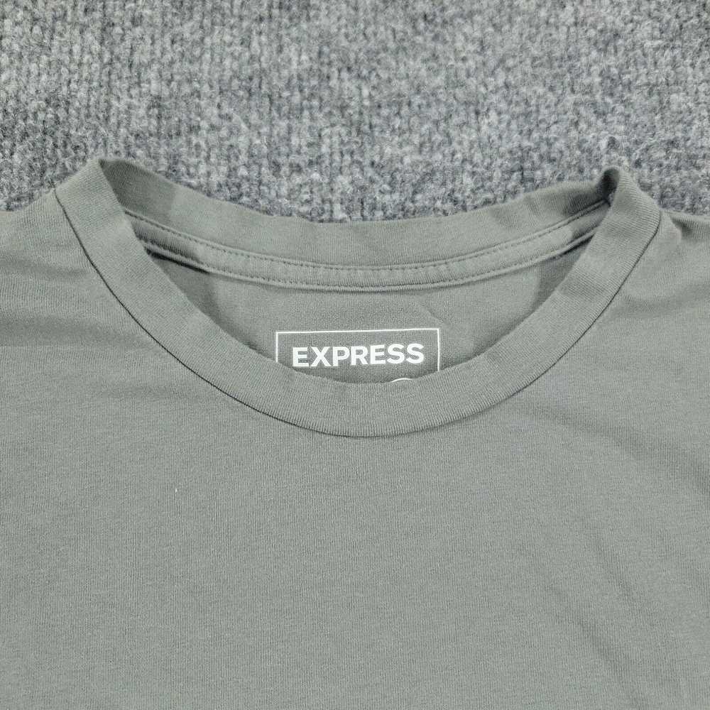 Express Express Shirt Men Medium Gray Striped Moi… - image 3