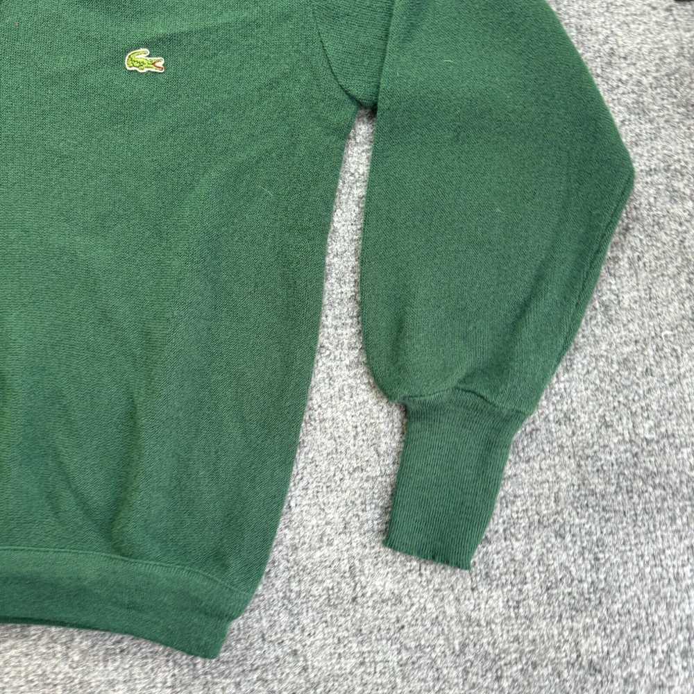 Izod Vintage 80s Izod Lacoste Green Sweater V-Nec… - image 2