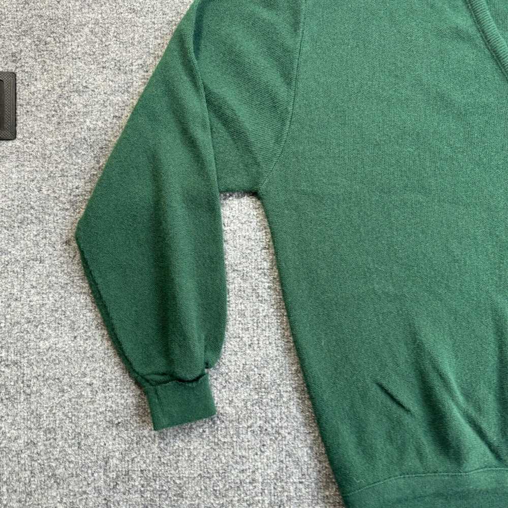 Izod Vintage 80s Izod Lacoste Green Sweater V-Nec… - image 3