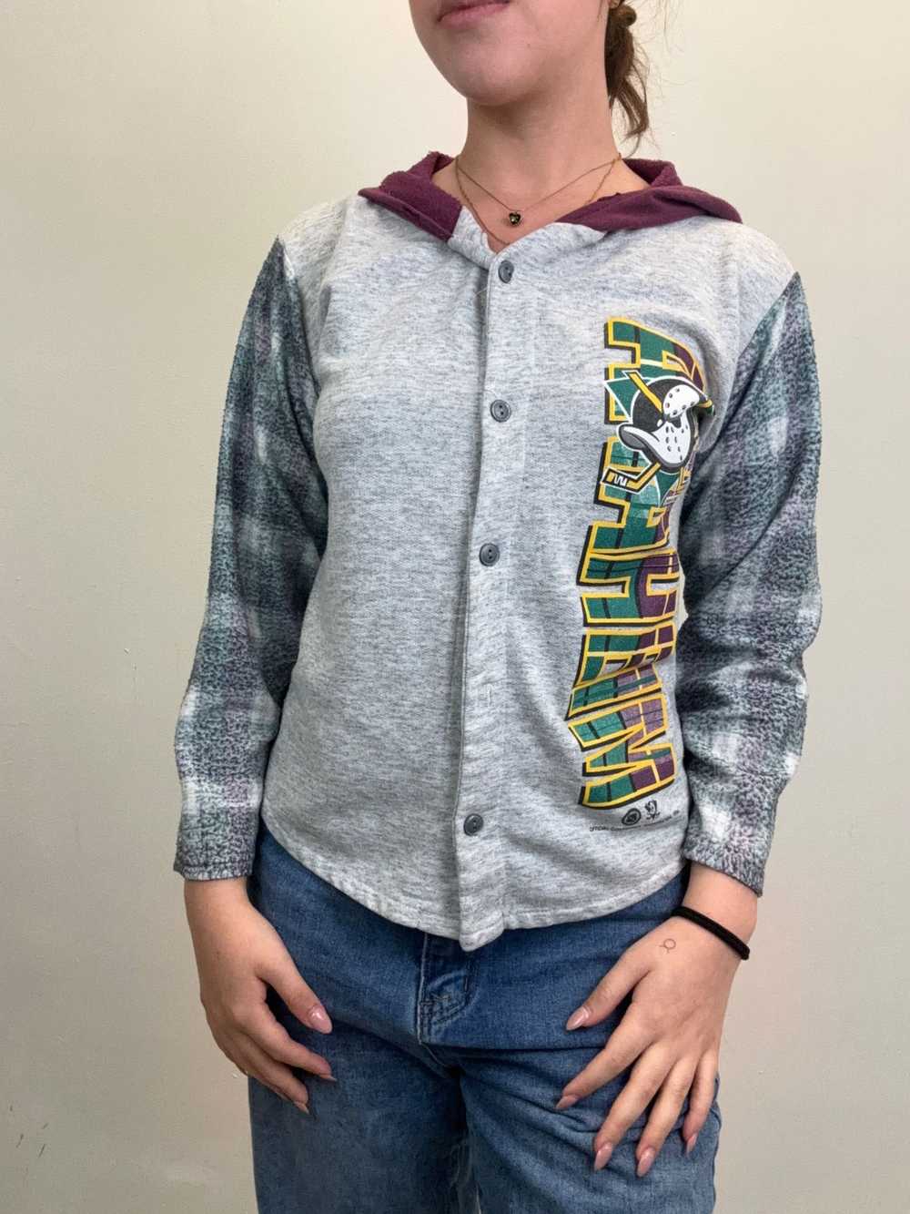 Other S 17x20 Vintage 1994 Mighty Ducks Button Up… - image 1