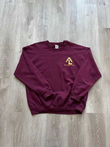 Streetwear × Vintage Burgundy Sweatshirt