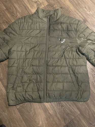 True Religion × Vintage Green True Religion Puffer