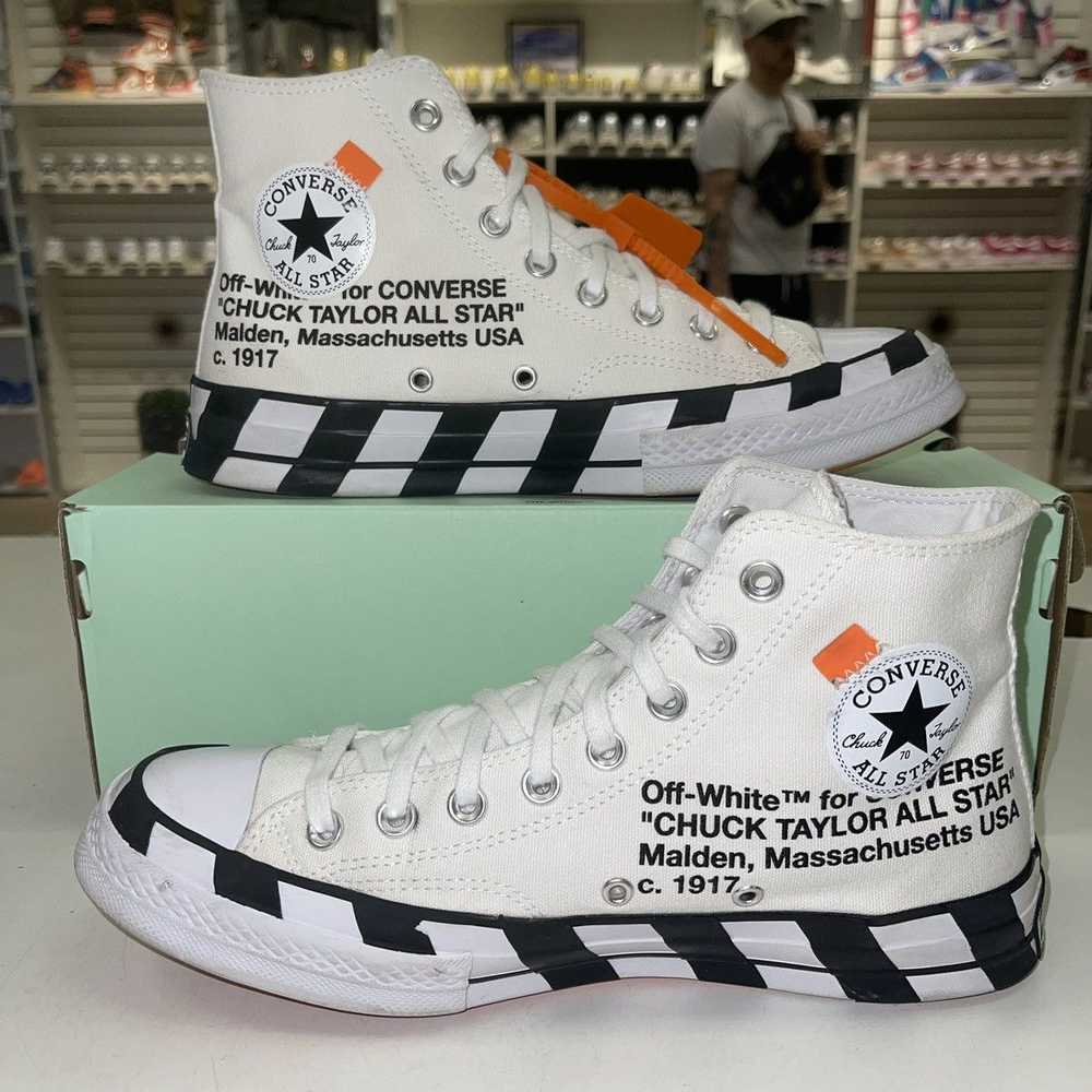 Converse Off-White x Chuck 70 'White' - LIGHTLY W… - image 2