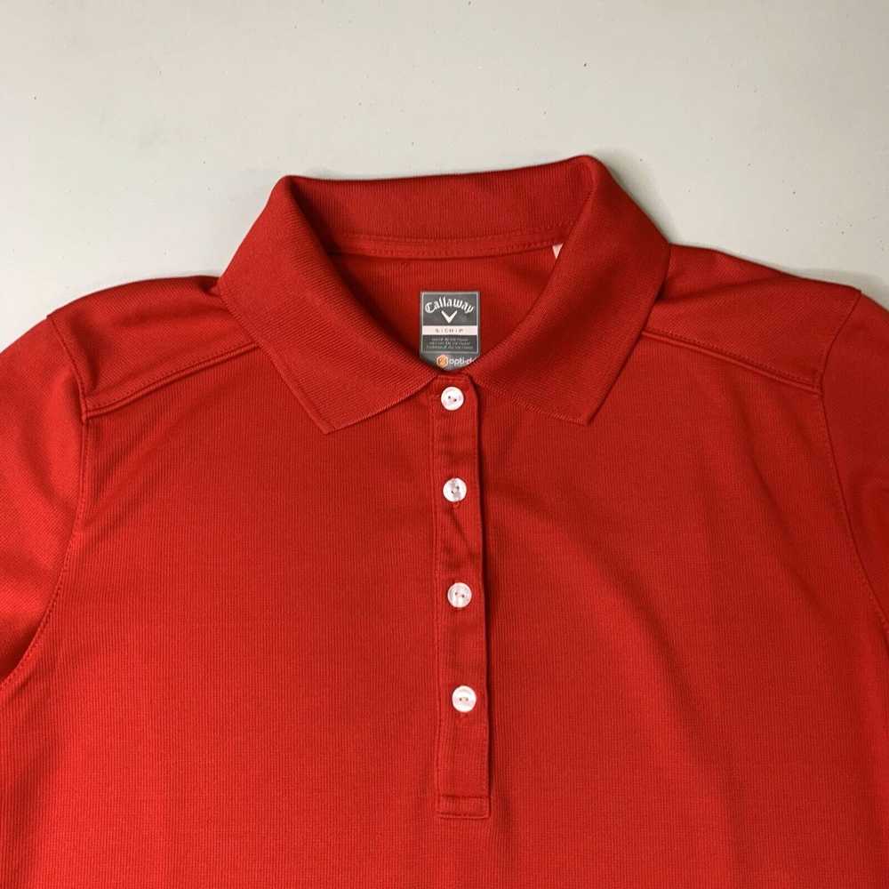 Callaway Womens Callaway Golf Polo Shirt Red Smal… - image 3