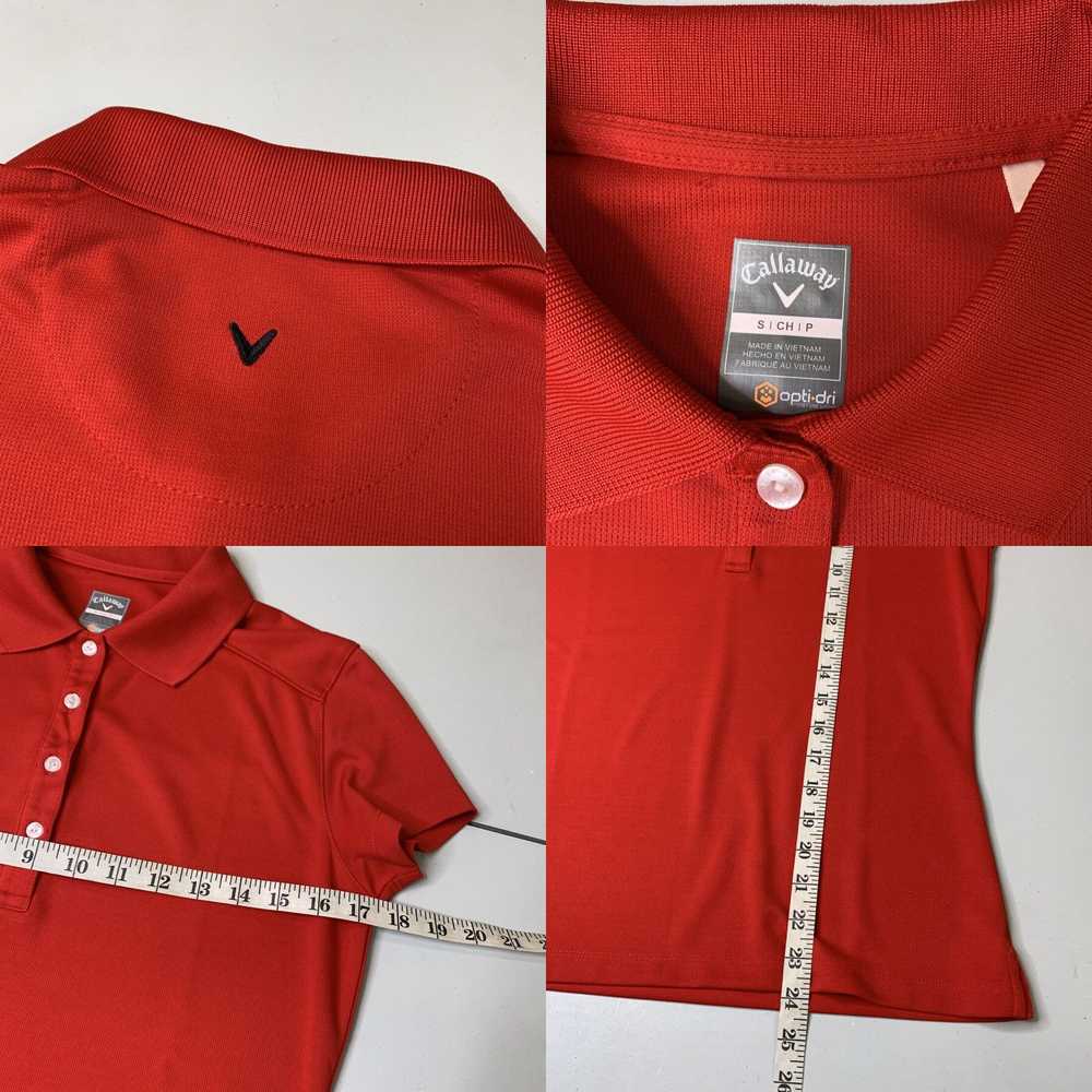 Callaway Womens Callaway Golf Polo Shirt Red Smal… - image 4