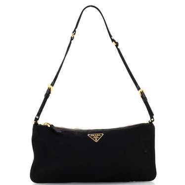 PRADA Pochette Shoulder Bag Satin Small