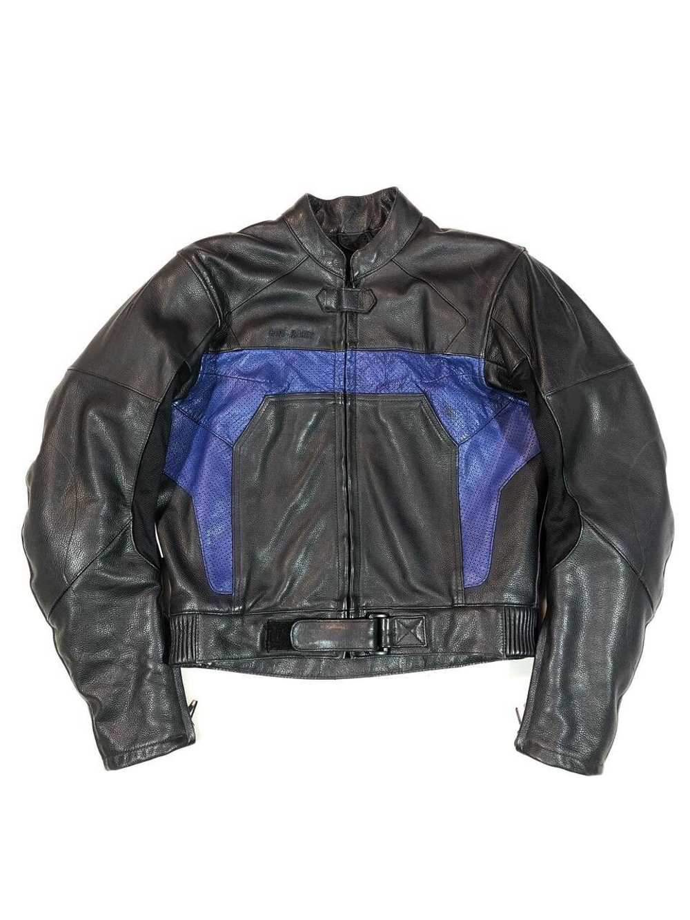 Japanese Brand × Leather Jacket × Racing Vintage … - image 1