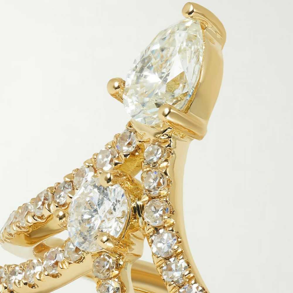 Shay Jewelry 18k Yellow Gold Teardrop Diamond Ear… - image 12