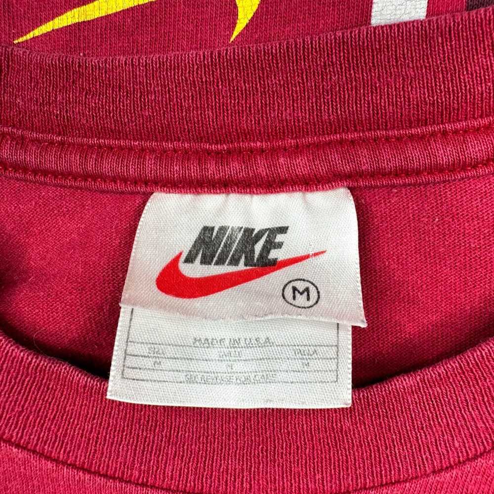 Nike Vintage Nike Shirt Mens Medium Red White Tag… - image 3