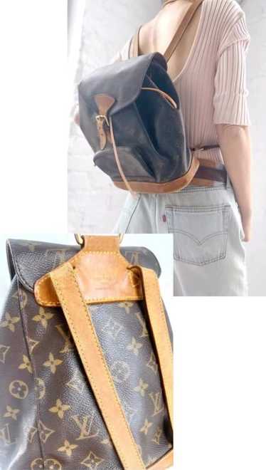 authentic Louis Vuitton leather backpack