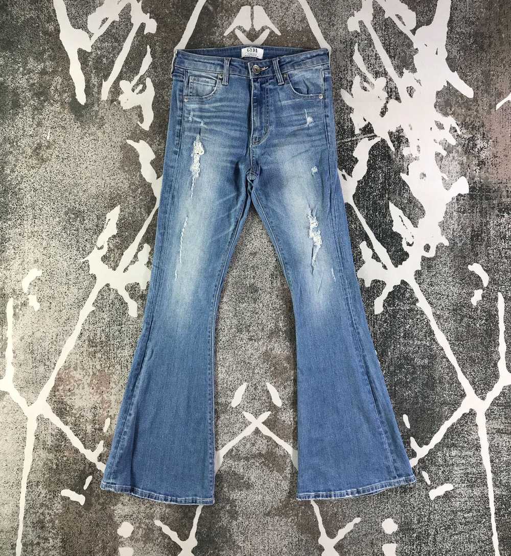 Japanese Brand × Vintage Distressed Gyda Jeans Fl… - image 1