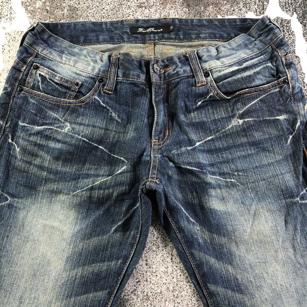 Japanese Brand × Vintage Root Three Jeans Faded B… - image 3