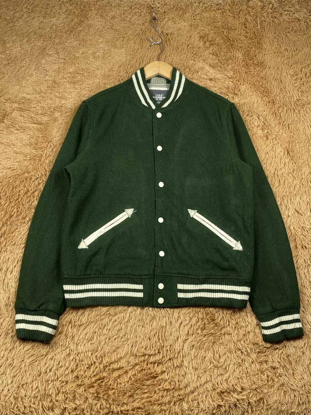 H&M × Varsity Jacket H&M Flannel Lining Varsity J… - image 1