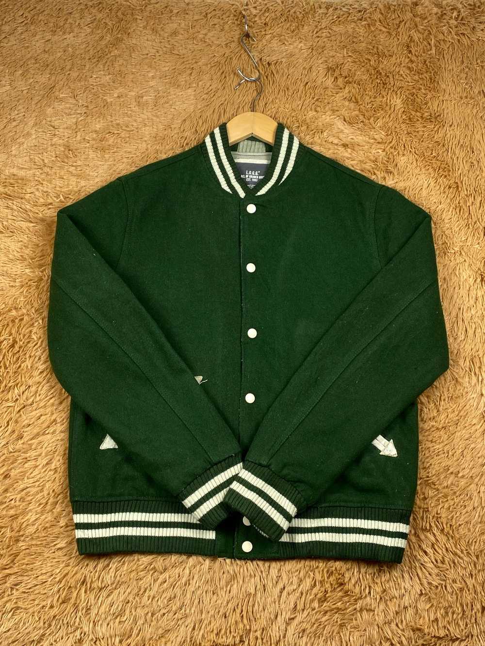 H&M × Varsity Jacket H&M Flannel Lining Varsity J… - image 3