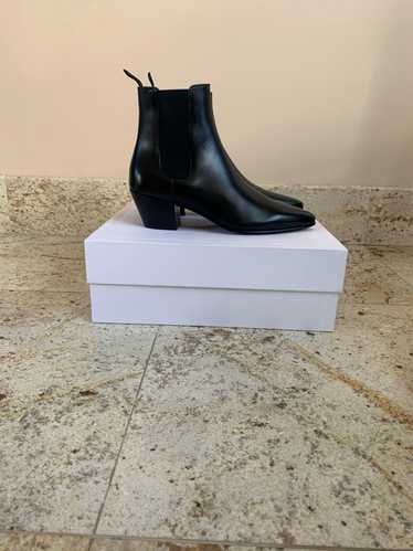 Celine Jacno 60 Leather Boots in Black