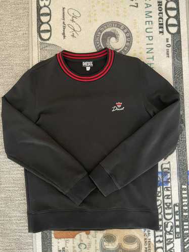 Diesel Black and red striped diesel sweater