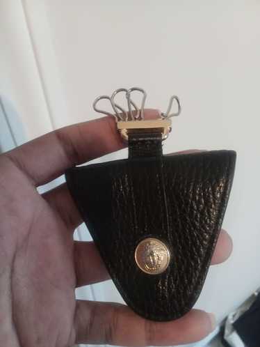 Versace VERSACE KEYHOLDER IN FULL GRAIN PEBBLED LE