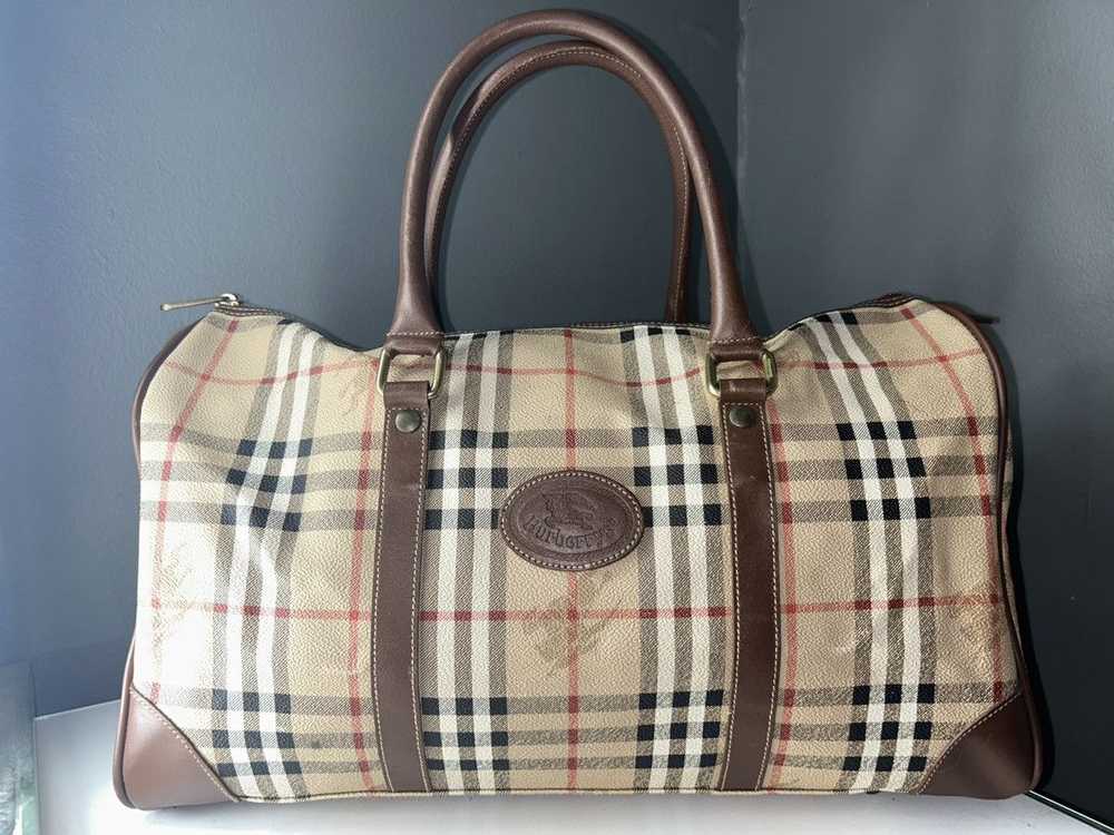 Burberry Burberry Haymarket Check Vintage Boston … - image 2