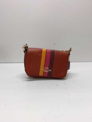 Coach Pebble Leather Jes Messenger Crossbody Multi