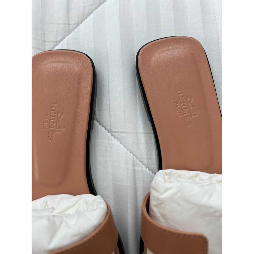 Hermès Oran leather sandal - image 2