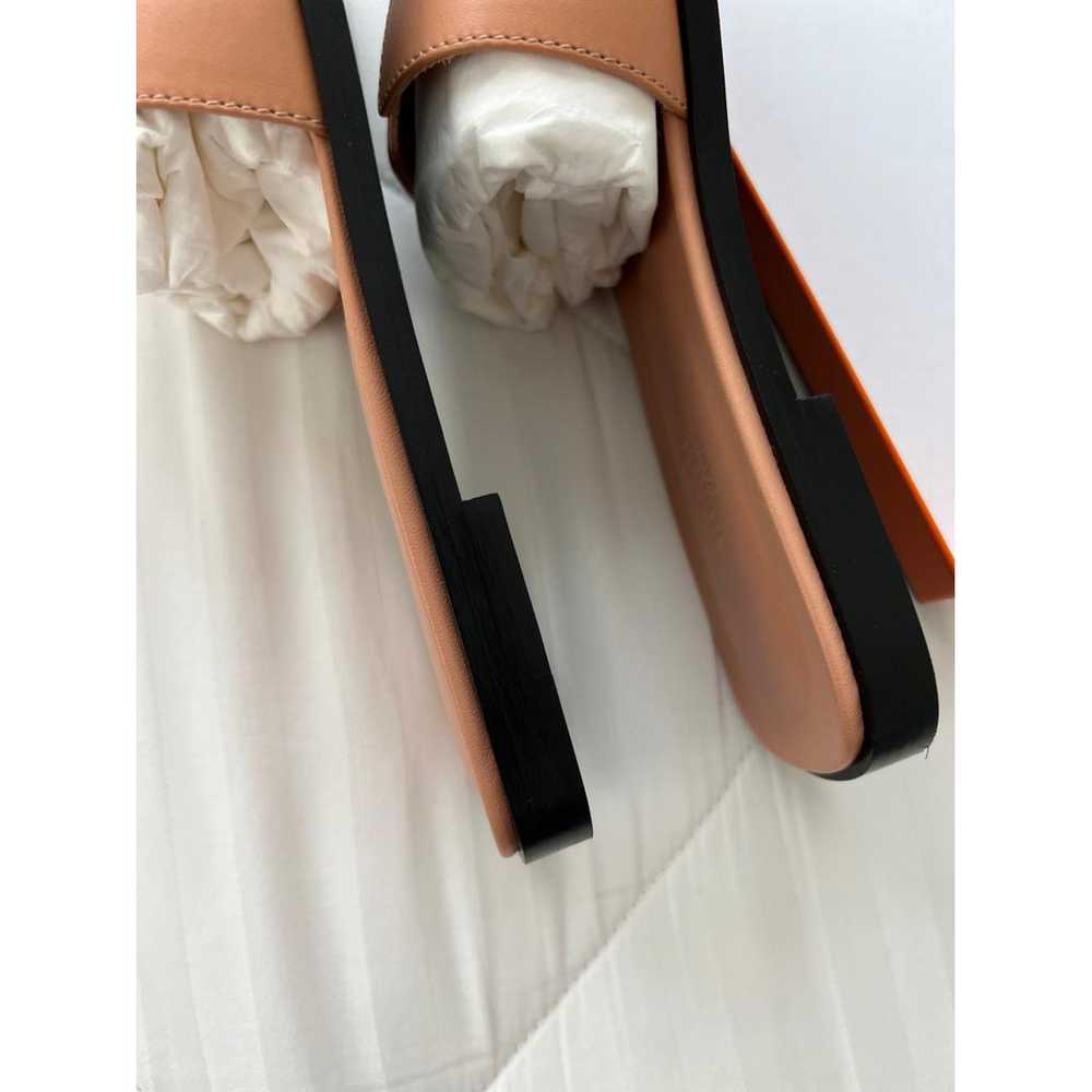 Hermès Oran leather sandal - image 4