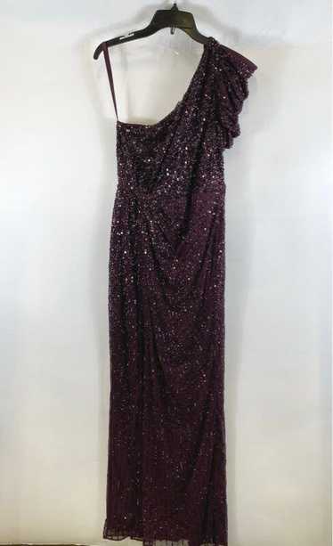Mac Duggal Purple Sequin Dress - Size 6