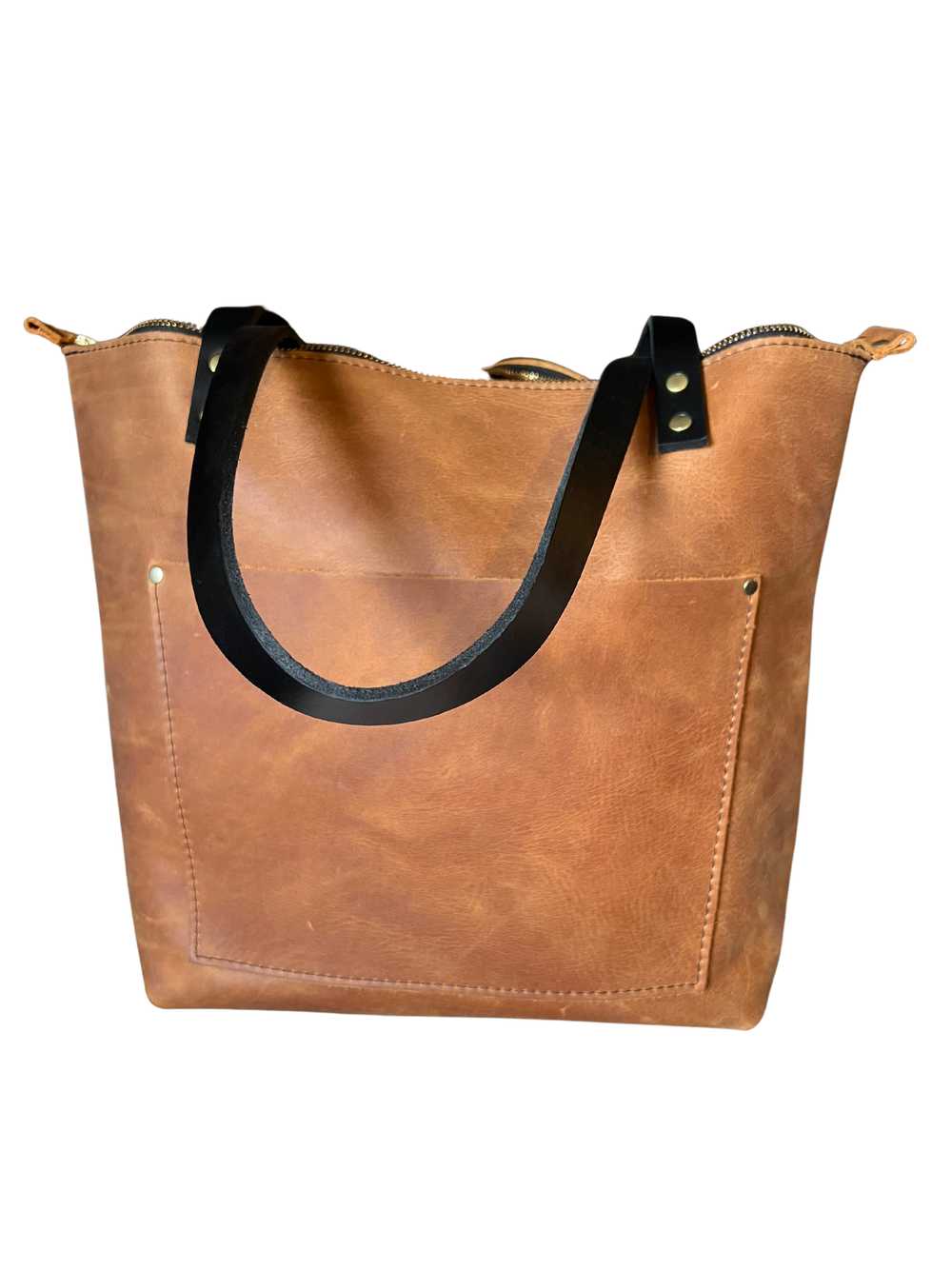 Portland Leather WHEAT MEDIUM ZIP - image 1