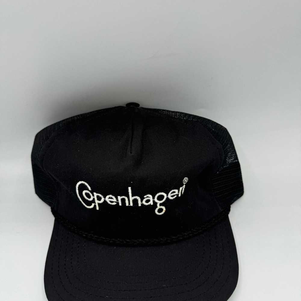 Vintage Vintage Copenhagen Hat Black Trucker Snap… - image 2