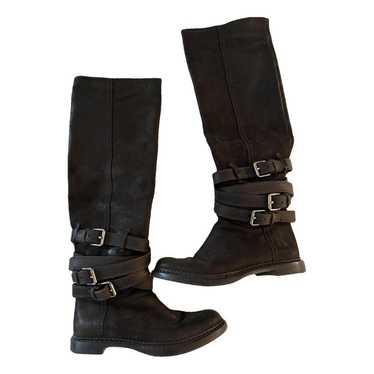 Miu Miu Leather riding boots - image 1