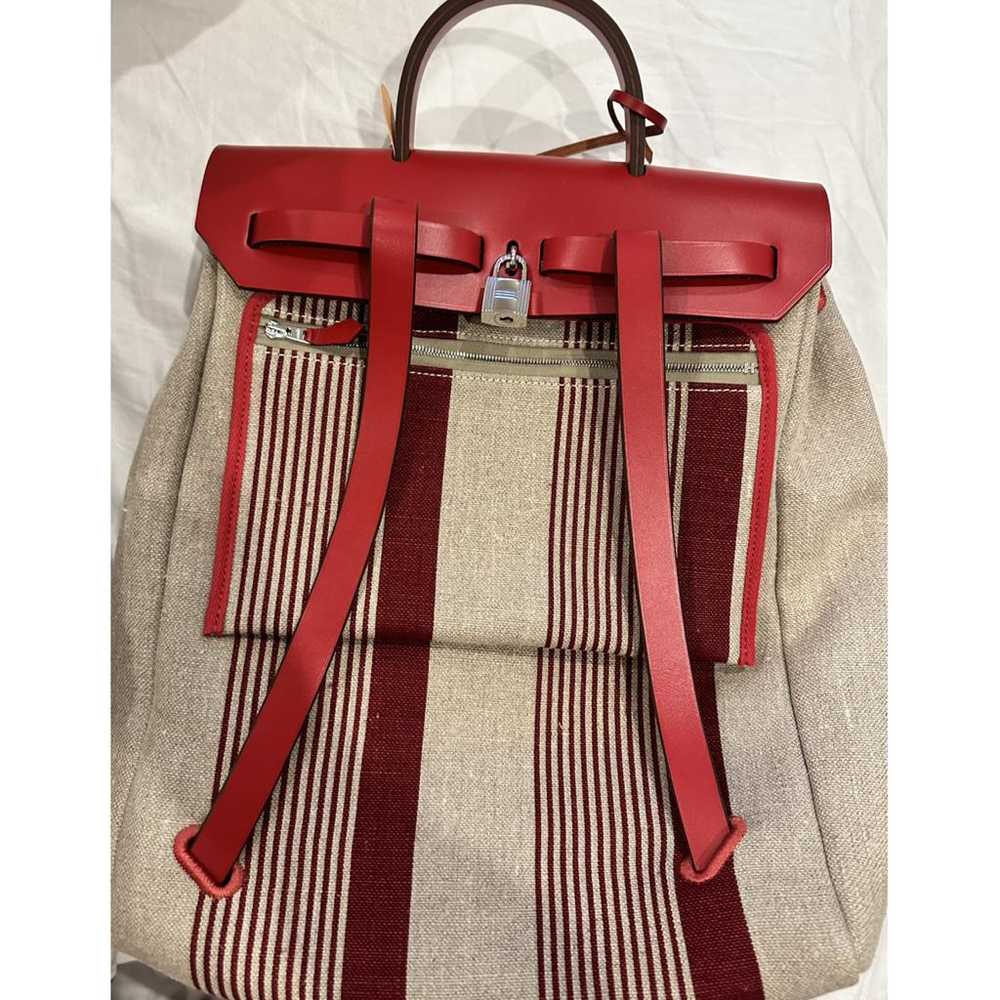 Hermès Herbag cloth backpack - image 2