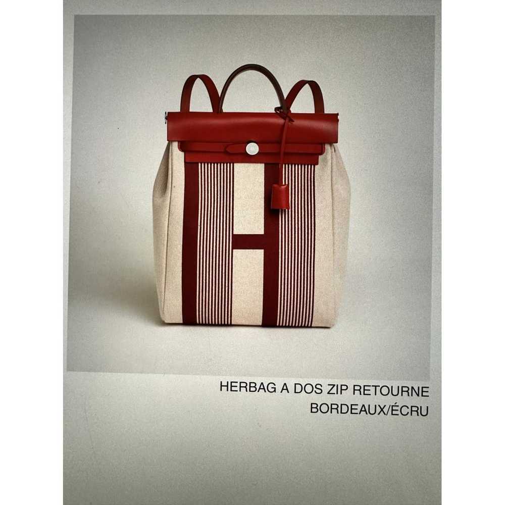 Hermès Herbag cloth backpack - image 3