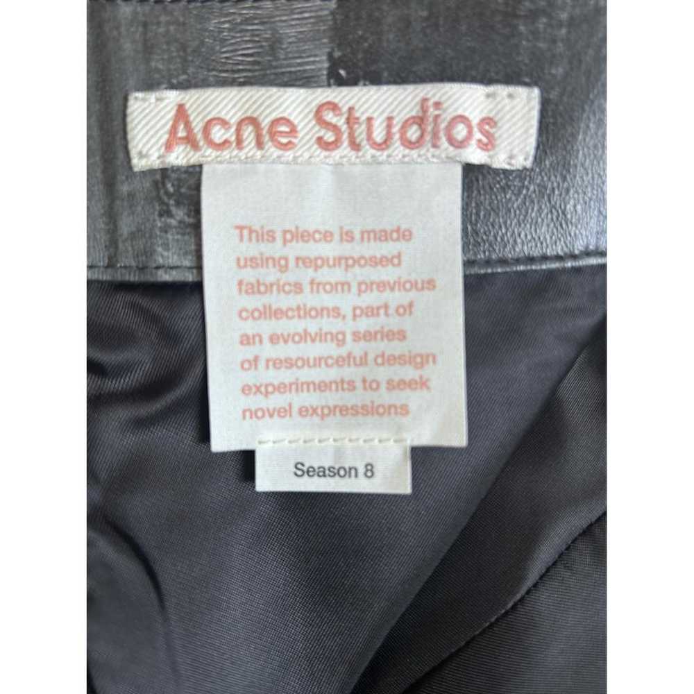 Acne Studios Leather mini skirt - image 5