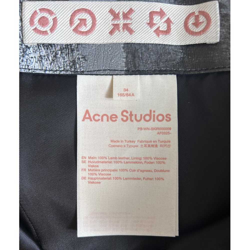 Acne Studios Leather mini skirt - image 6