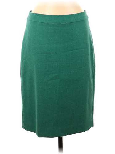 J.Crew Women Green Wool Skirt 6