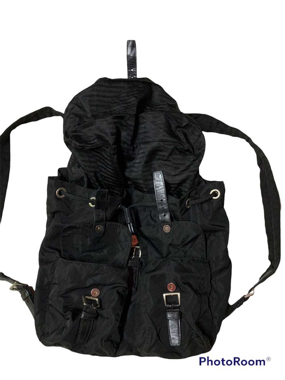 Prada Prada black re-nylon backpack with pouch (b… - image 6