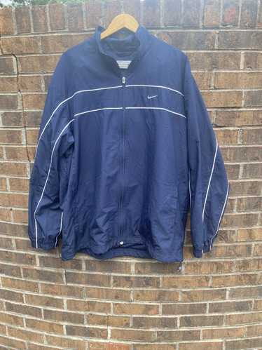 Nike × Vintage 2000s Nike navy and white windbreak