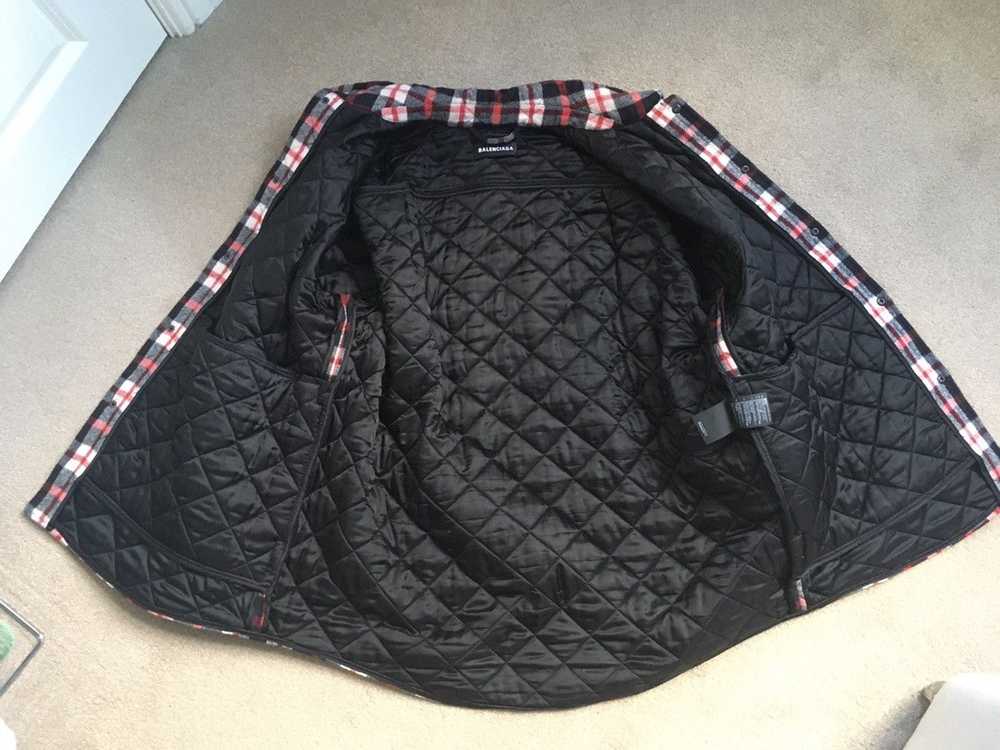 Balenciaga Balenciaga Huge Padded Plaid Flannel C… - image 3