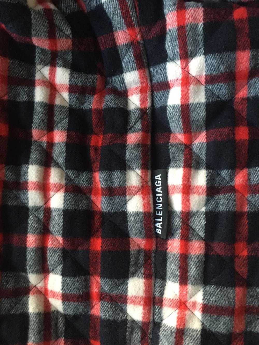 Balenciaga Balenciaga Huge Padded Plaid Flannel C… - image 6