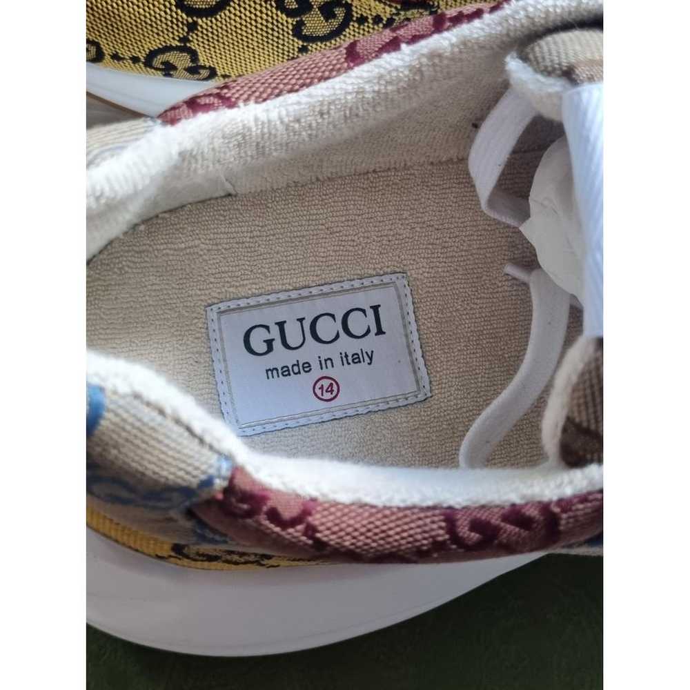 Gucci Rhyton cloth low trainers - image 5